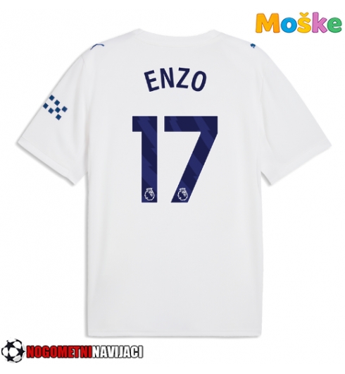 Moške Nogometnih dresov Manchester City Enzo Fernandez #17 Tretji 2026-27 Kratki rokavi Moške Nogometnih dresov Manchester City Enzo Fernandez #17 Tretji 2026-27 Kratki rokavi